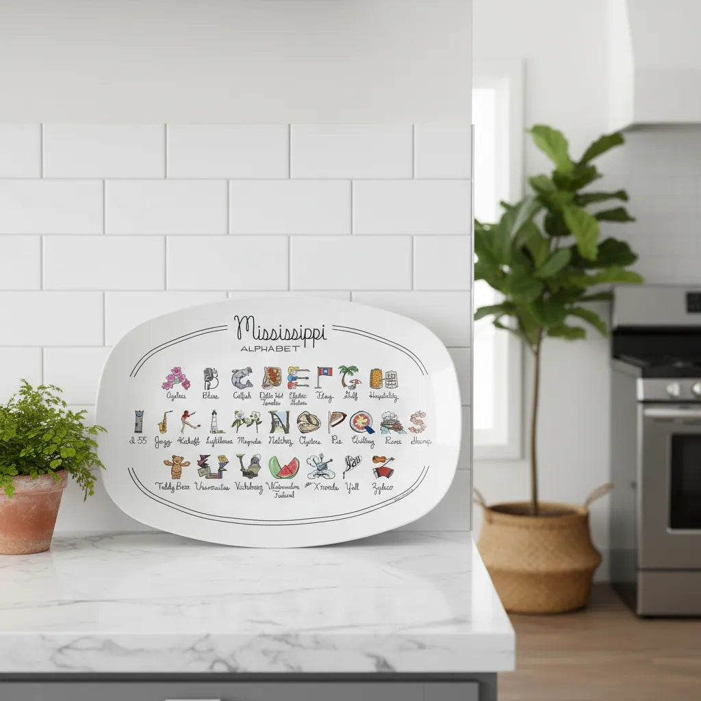 Mississippi Alphabet Platter