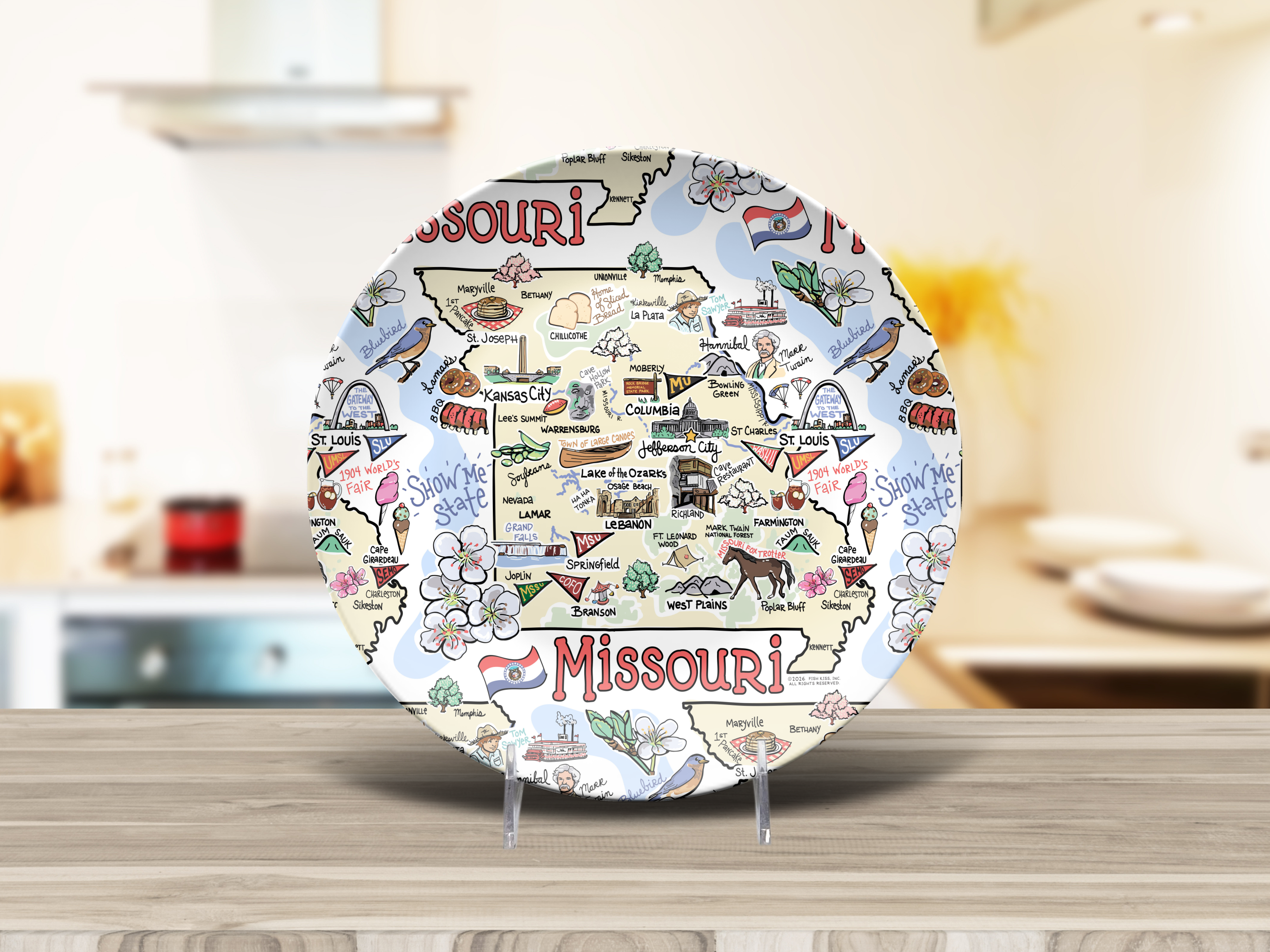 Missouri Map Plate