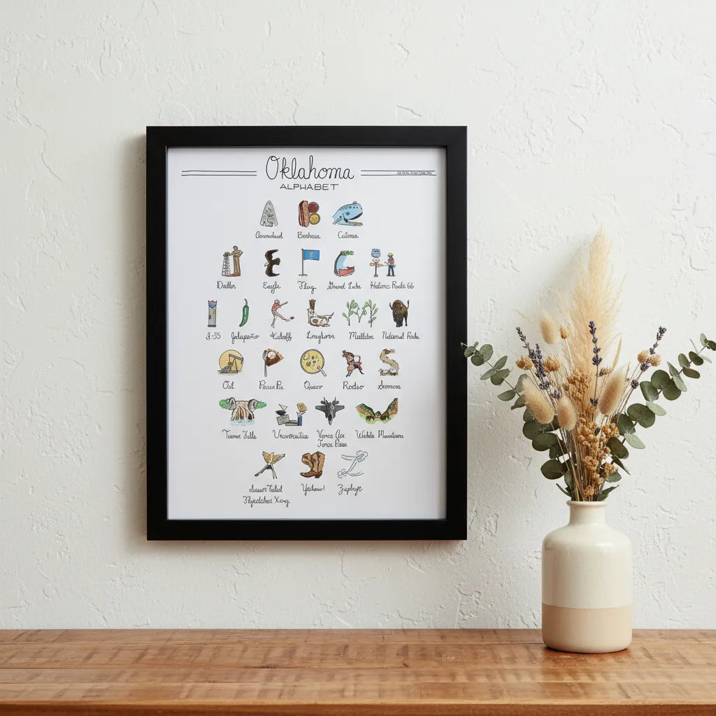 Oklahoma Alphabet Art