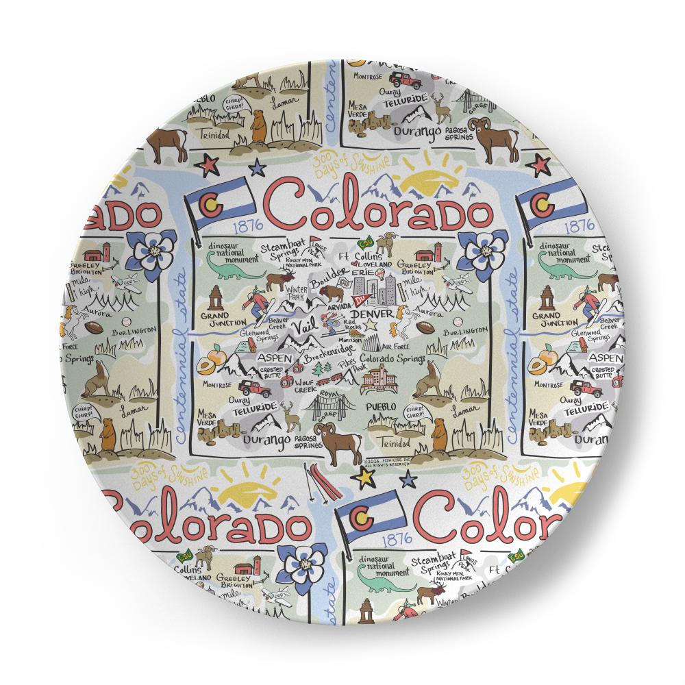 Colorado Map Plate