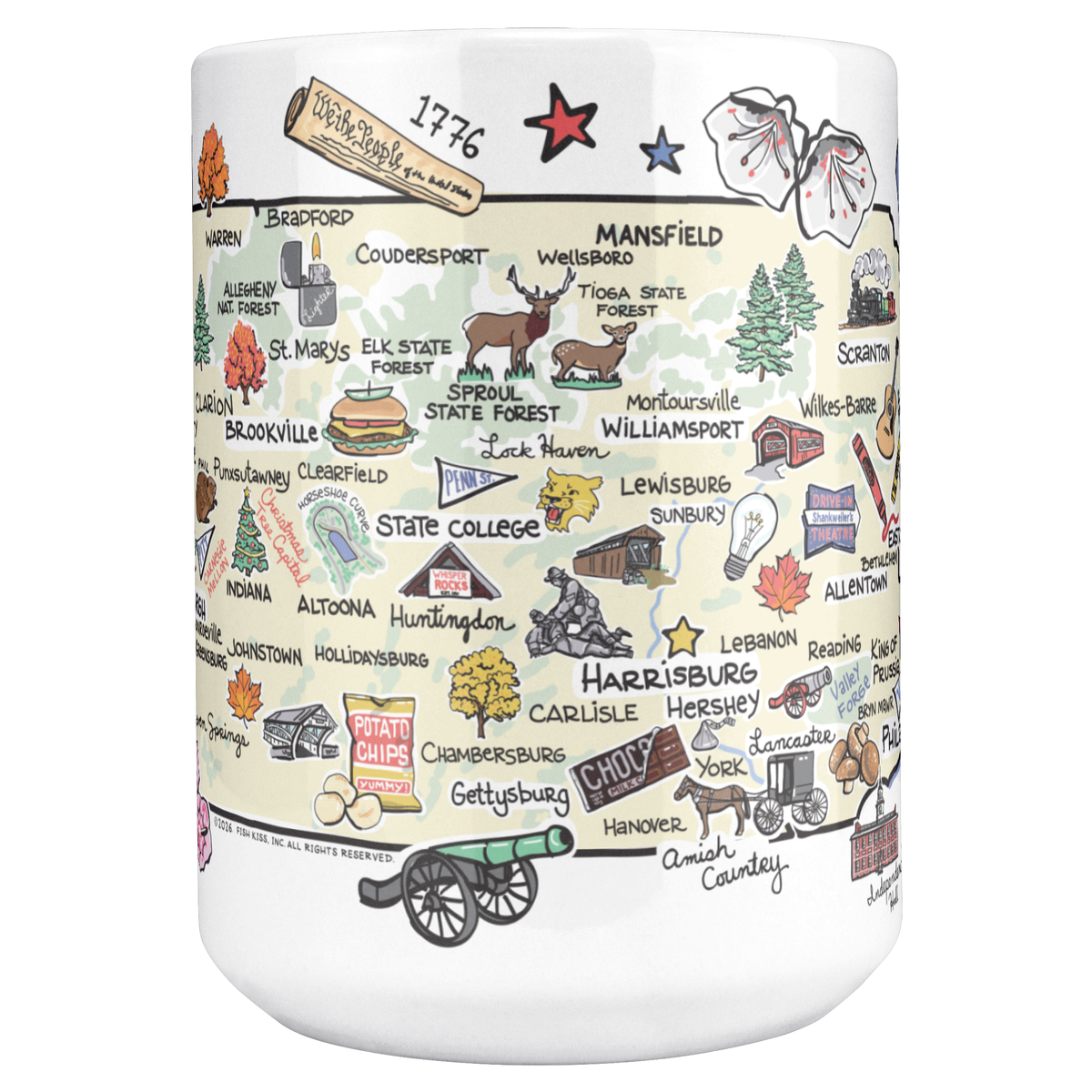 Pennsylvania 15oz White Mug