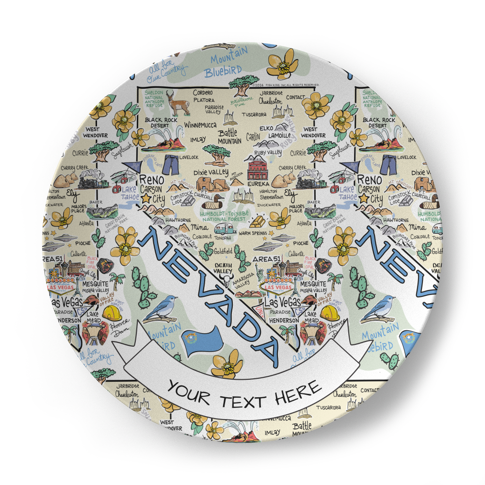 Custom State Map Plate