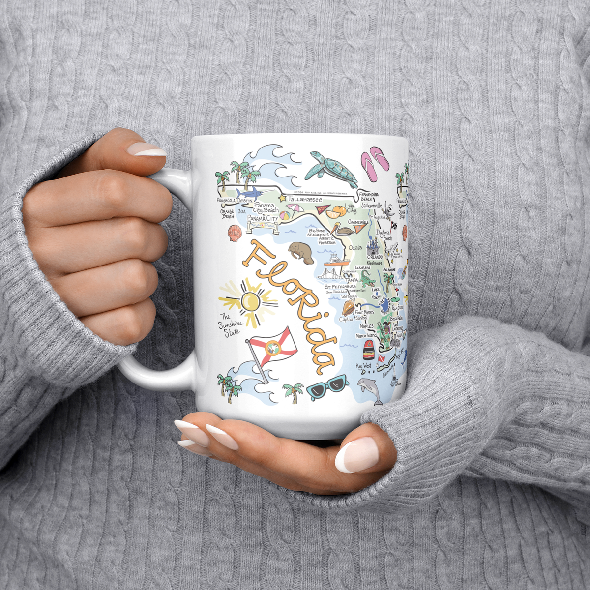 Florida 15oz White Mug