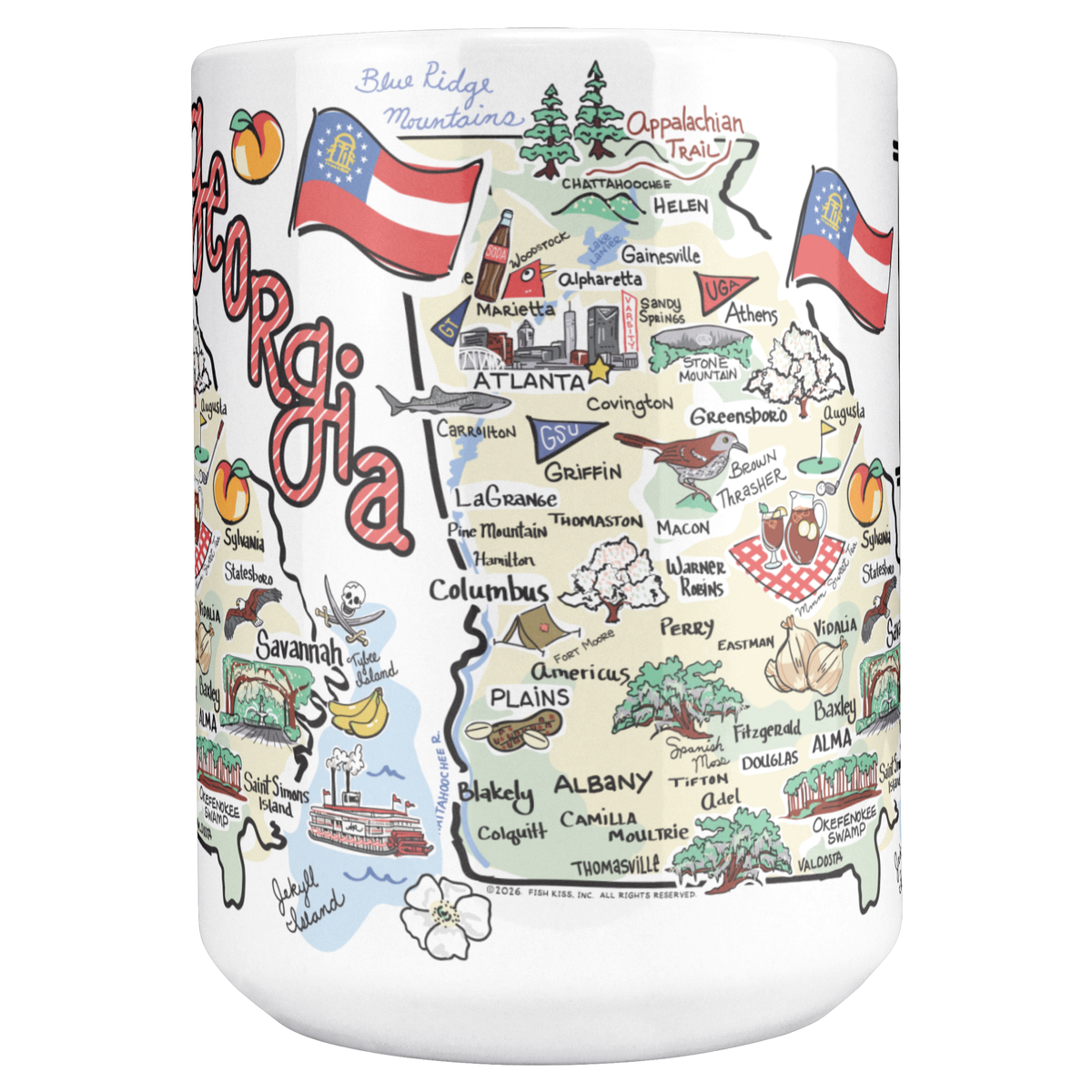 Georgia 15oz White Mug