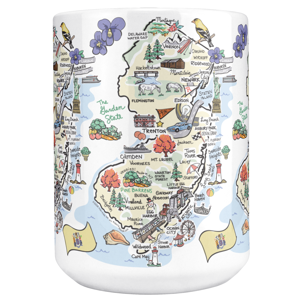 New Jersey 15oz White Mug