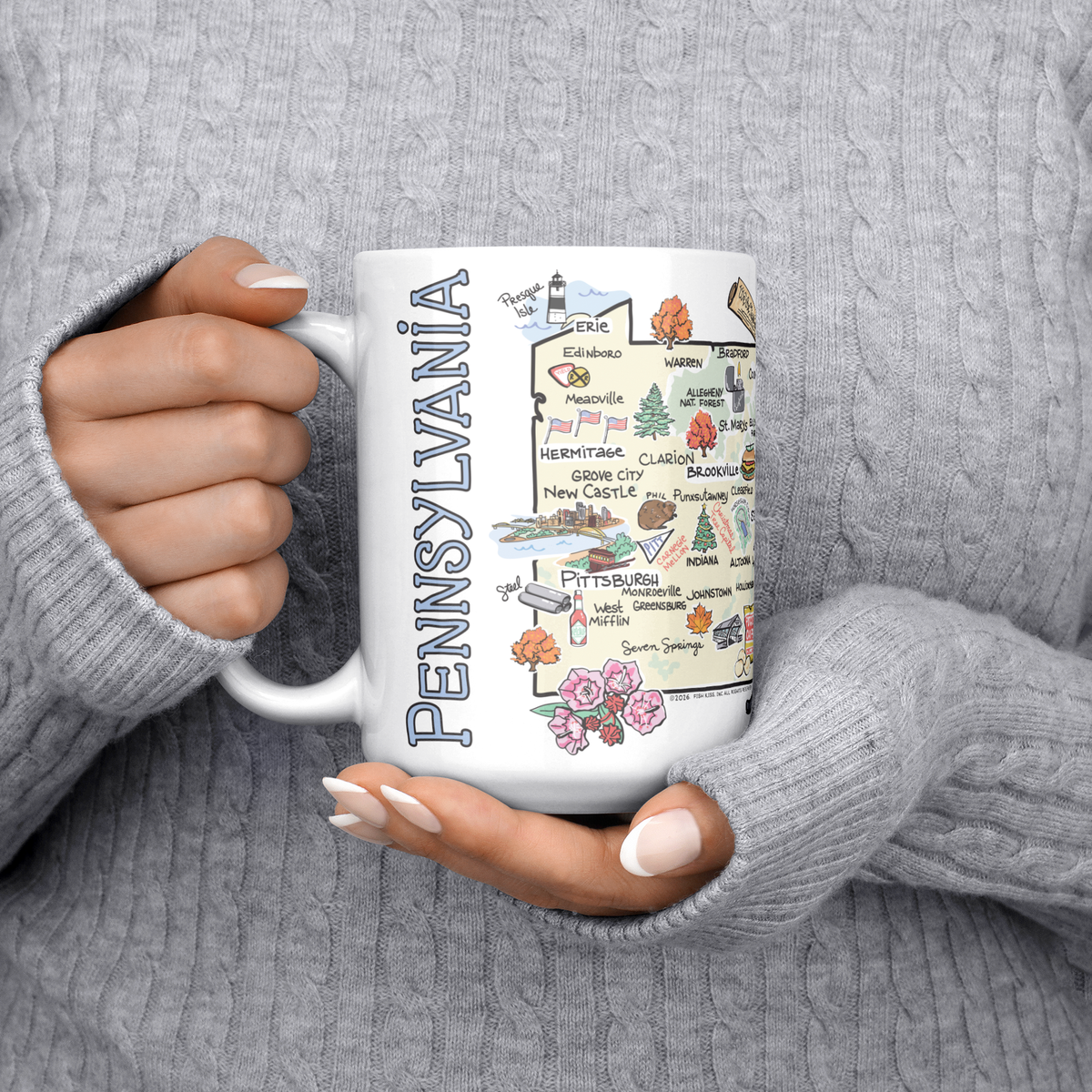 Pennsylvania 15oz White Mug