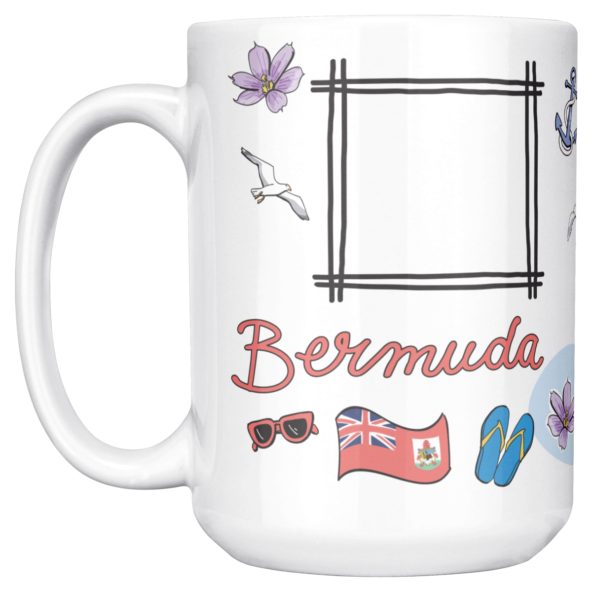 Bermuda 15oz White Mug