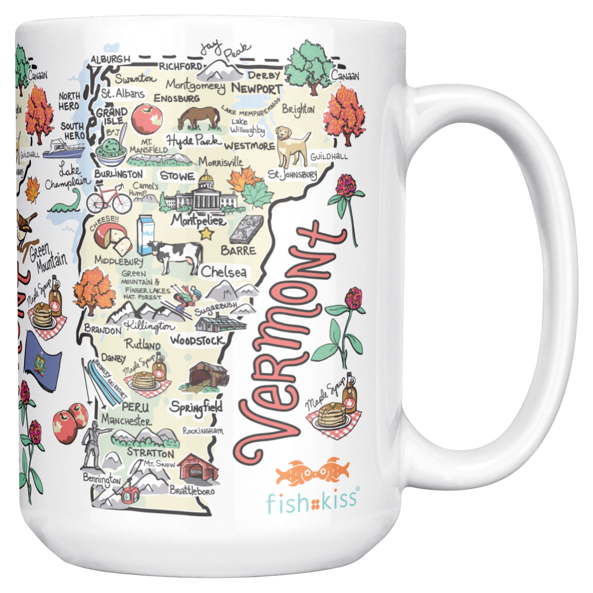 Vermont 15oz White Mug