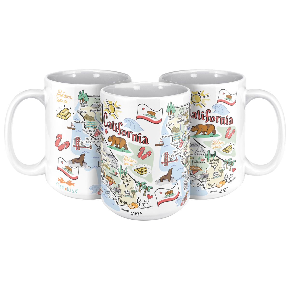 California 15oz White Mug