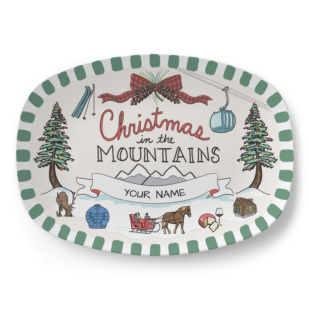 Christmas in the Mountains Platter