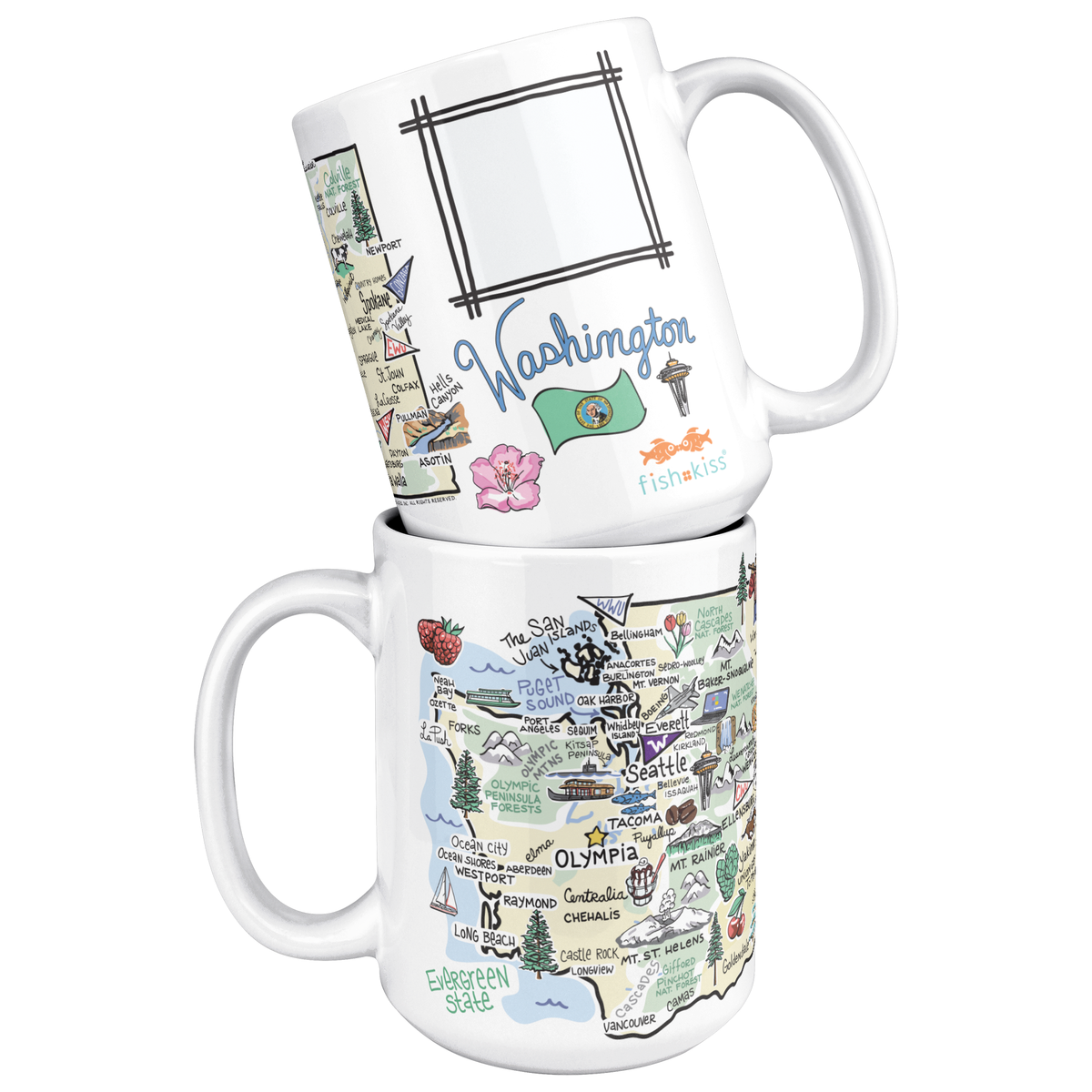 Washington 15oz White Mug
