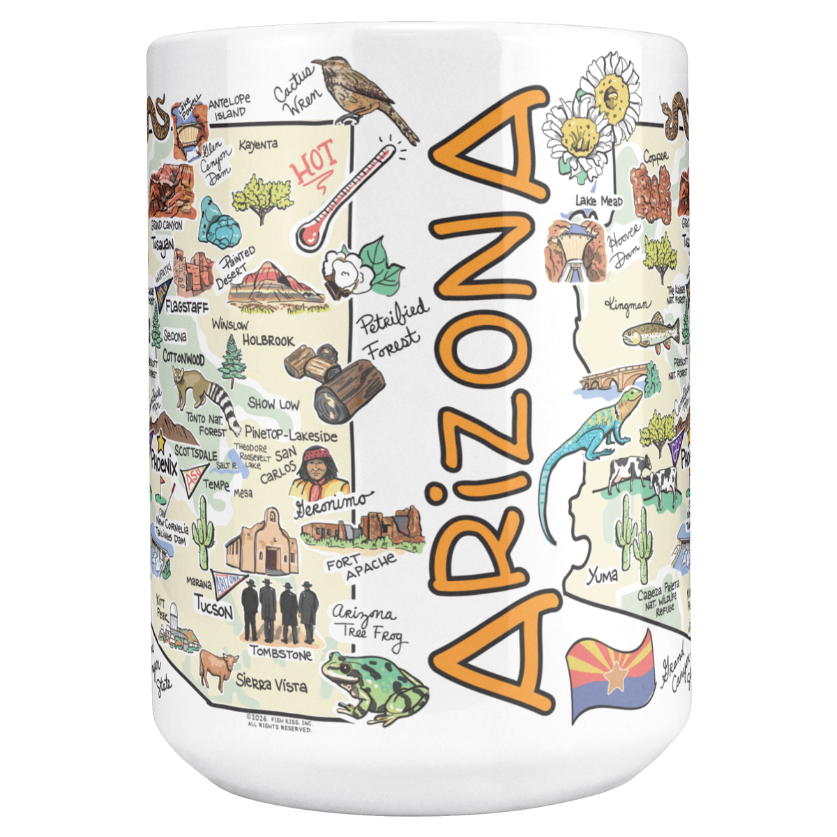 Arizona 15oz White Mug