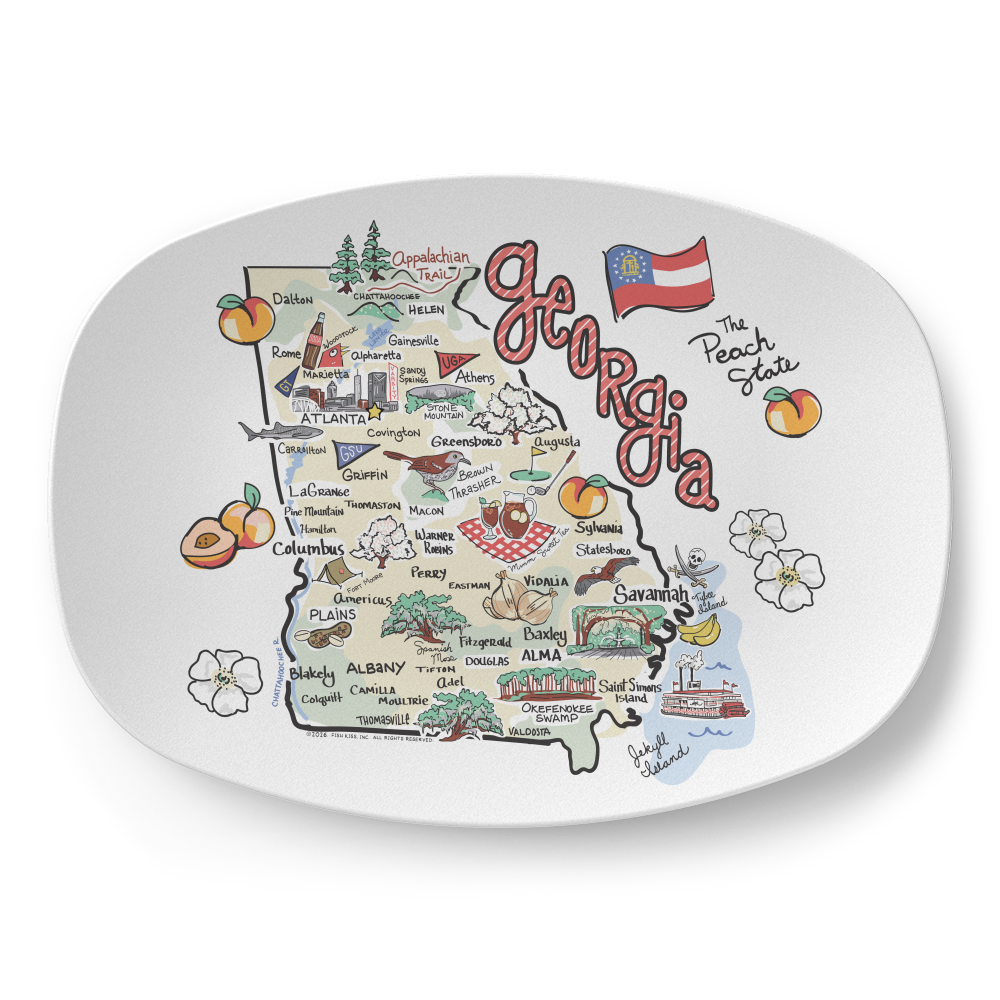 Georgia Map Platter