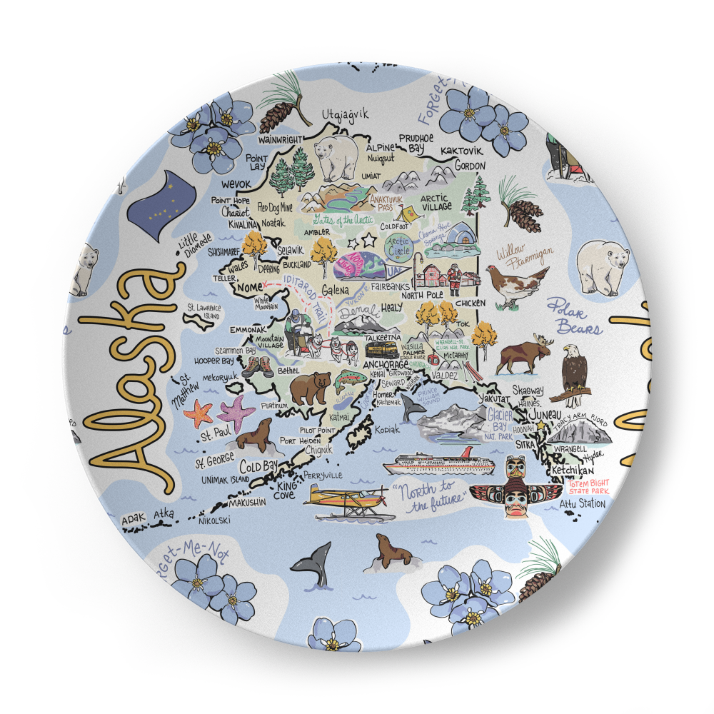 Alaska Map Plate