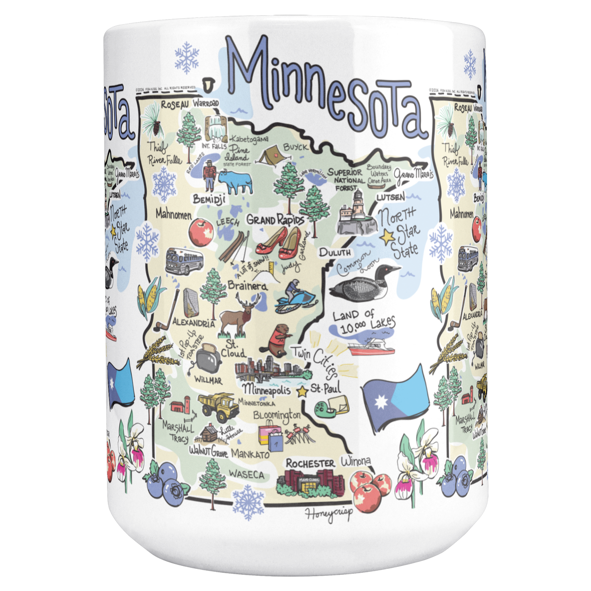 Minnesota 15oz White Mug