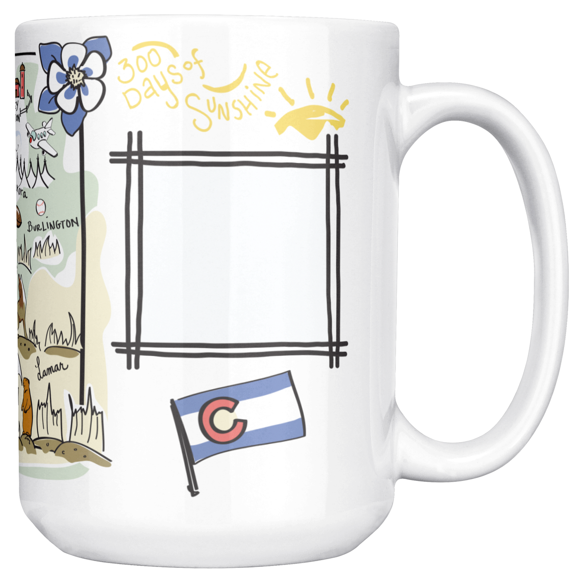 Colorado 15oz White Mug
