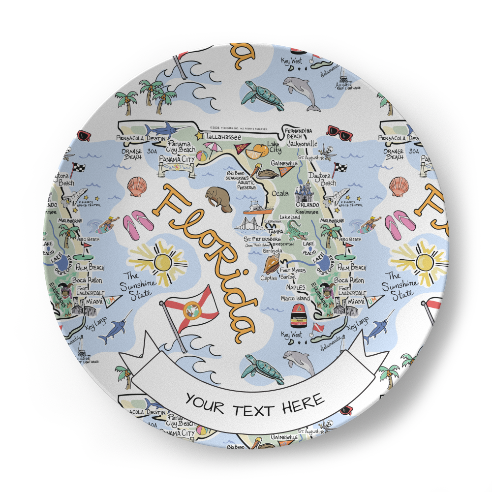 Florida Map Plate