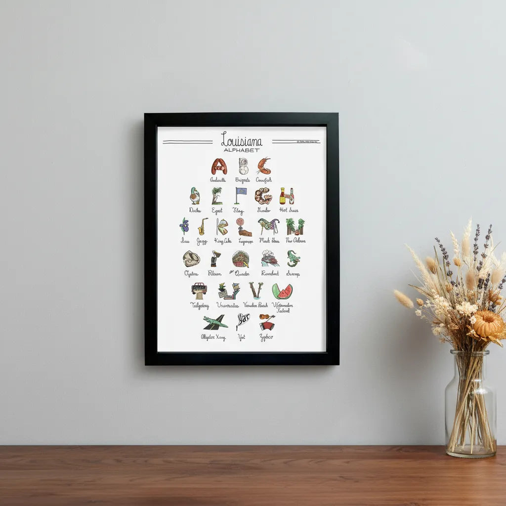 Louisiana Alphabet Art