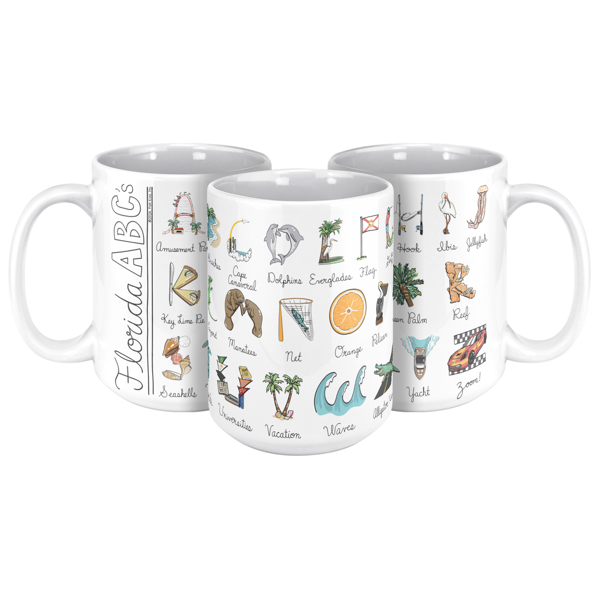 State Alphabet 15oz White Mug