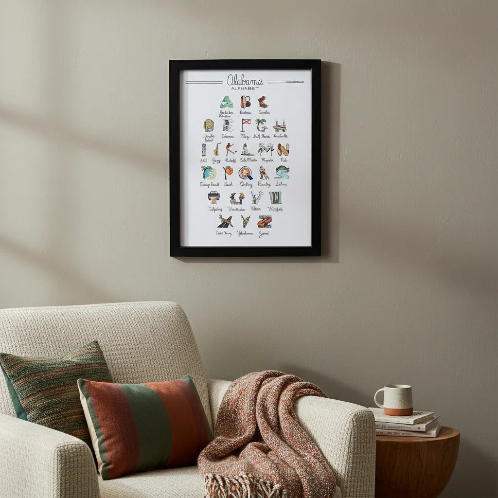 Alabama Alphabet Art