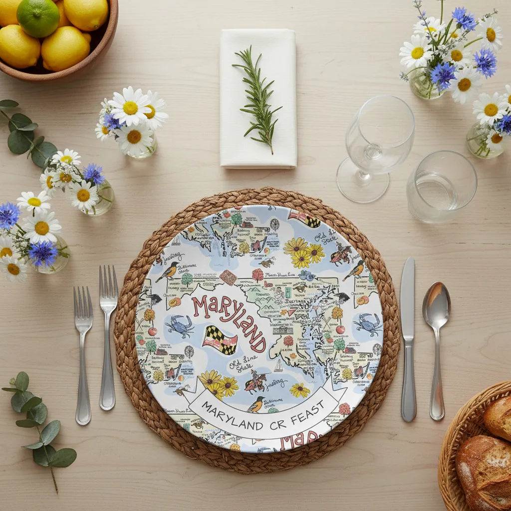 Custom State Map Plate