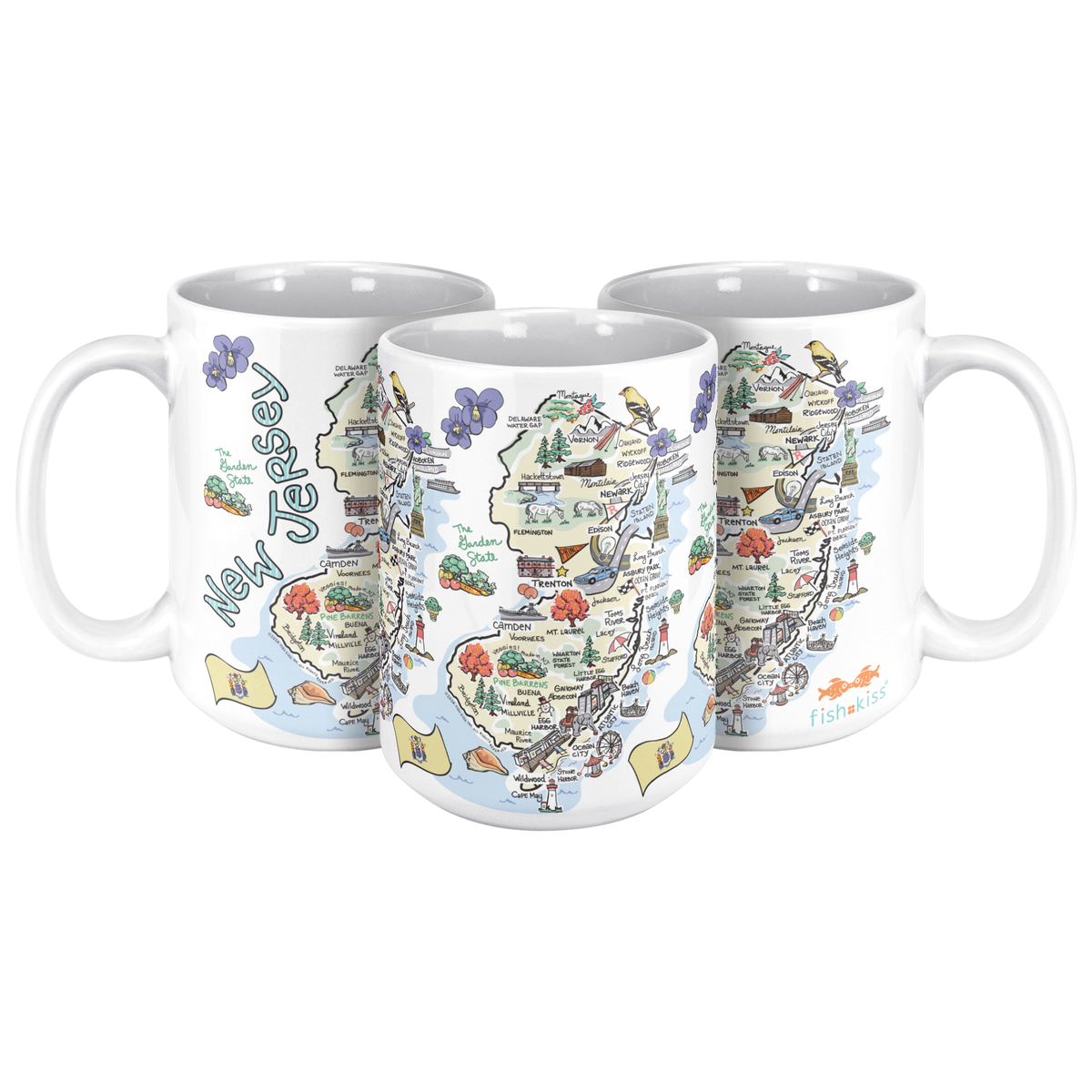 New Jersey 15oz White Mug