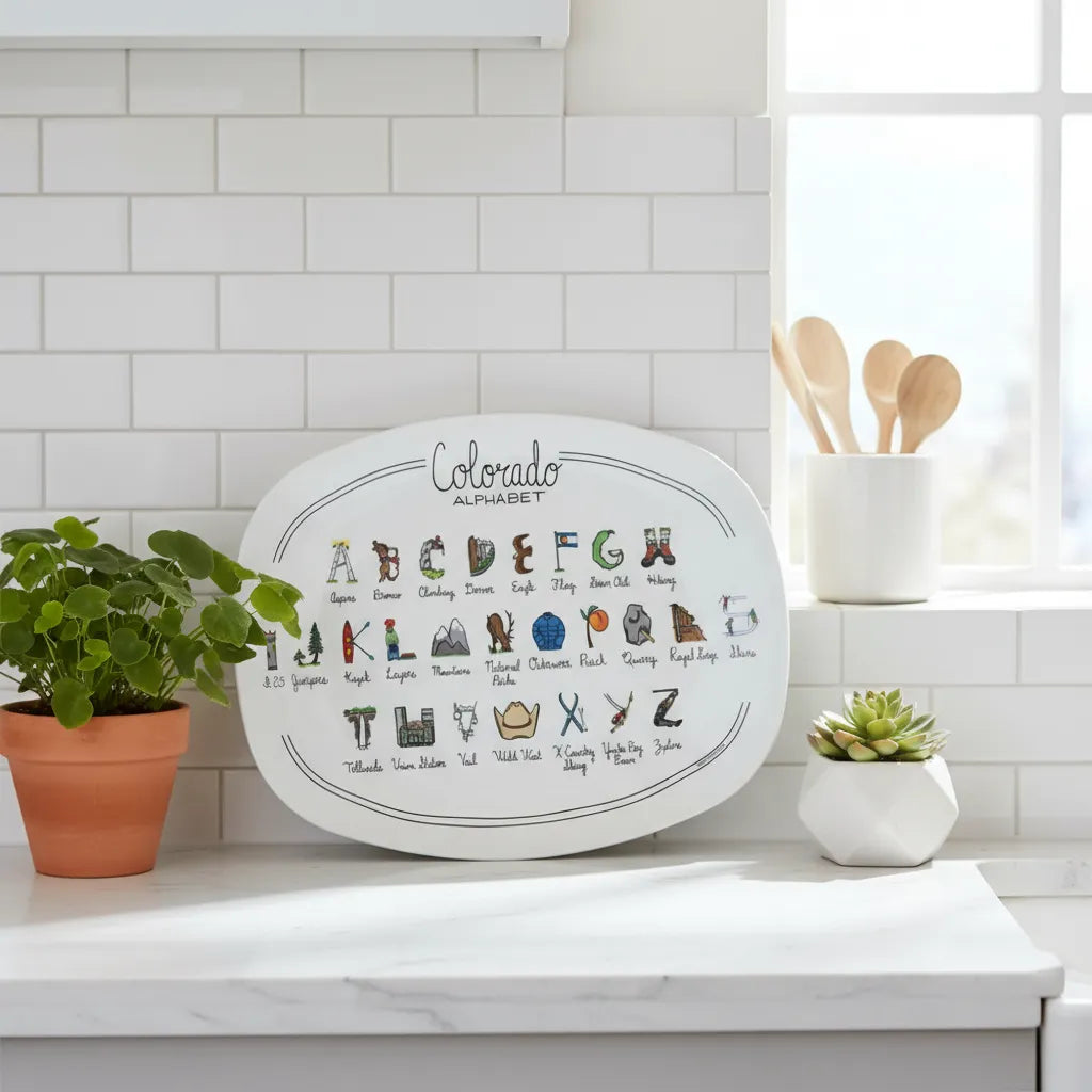 Colorado Alphabet Platter