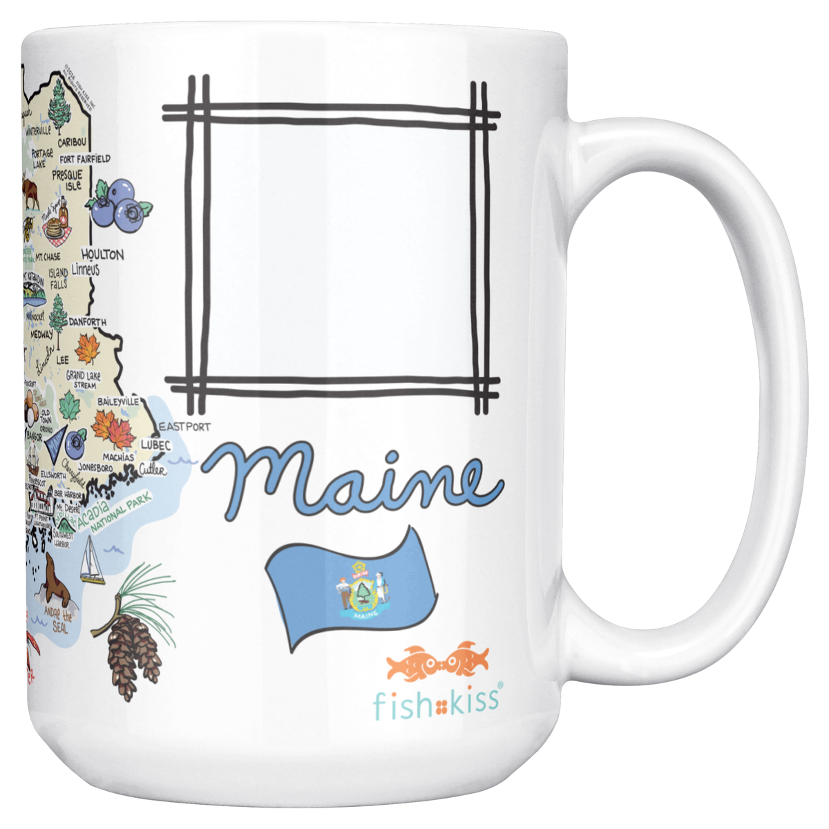 Maine 15oz White Mug