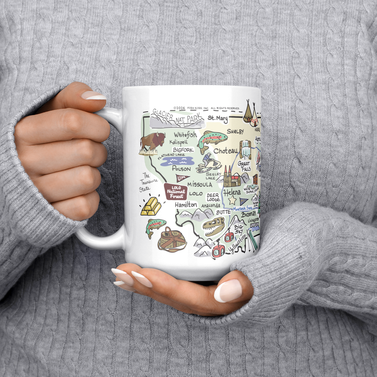 Montana 15oz White Mug