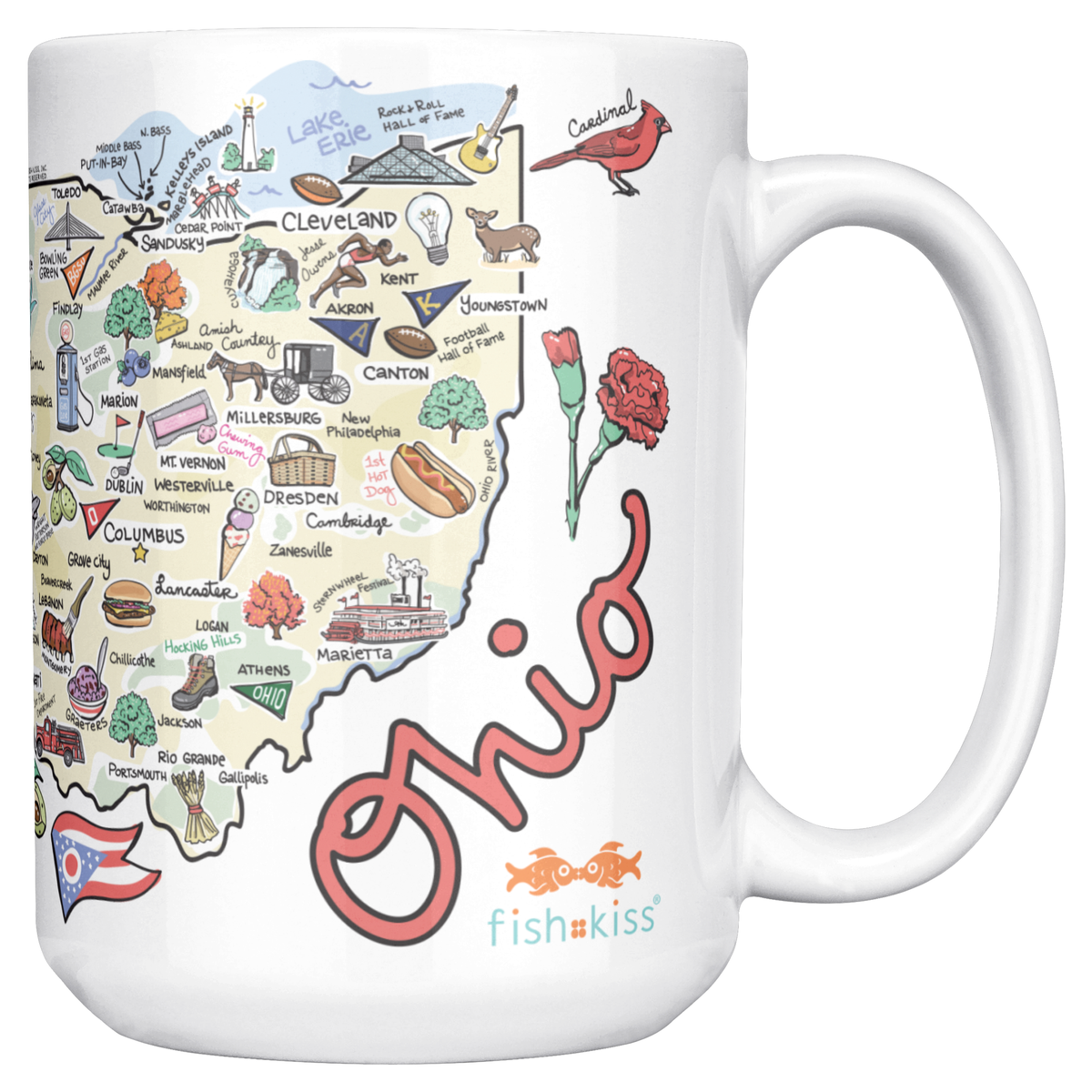 Ohio 15oz White Mug