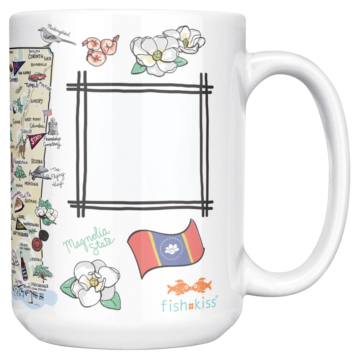 Mississippi 15oz White Mug