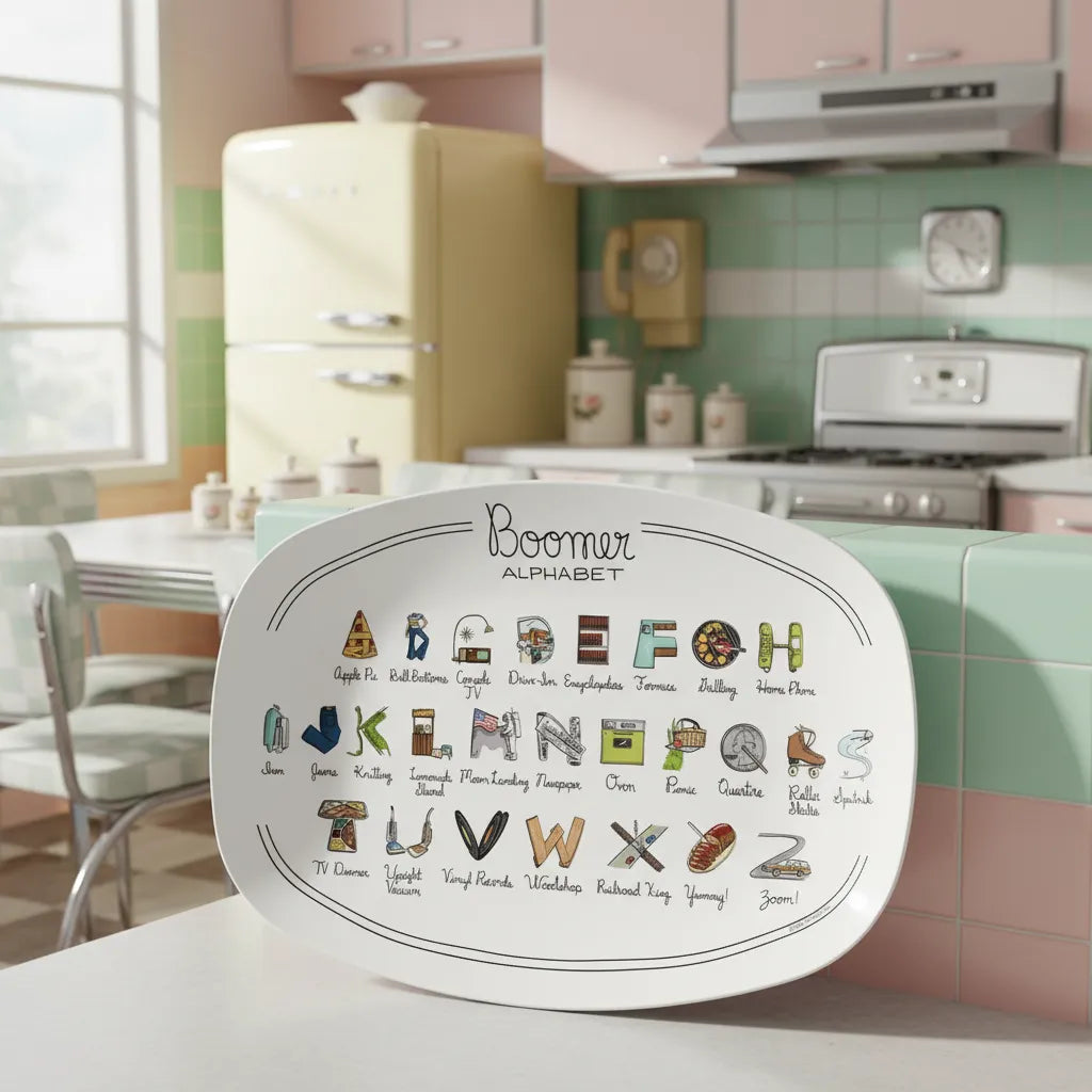 Boomer Alphabet Platter