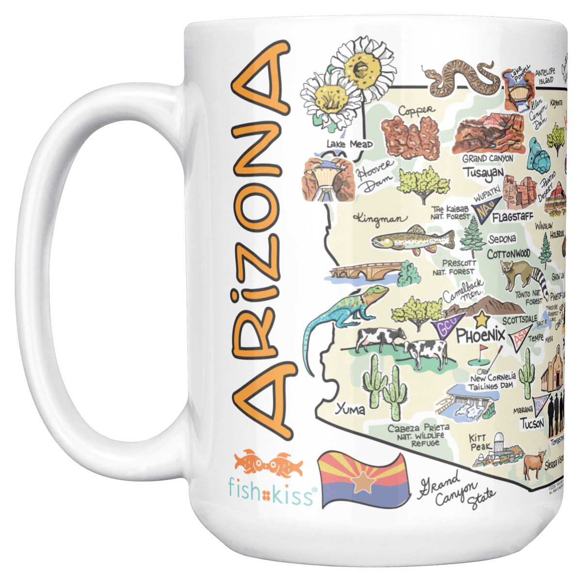 Arizona 15oz White Mug