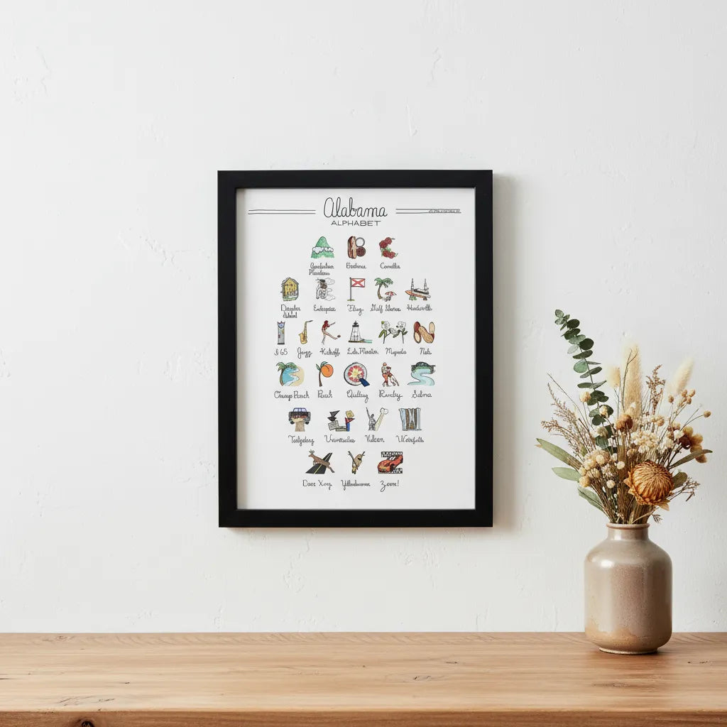 Alabama Alphabet Art