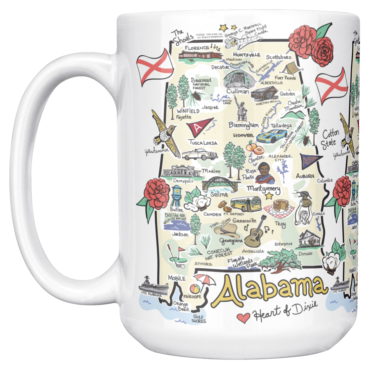 Alabama Map Mug