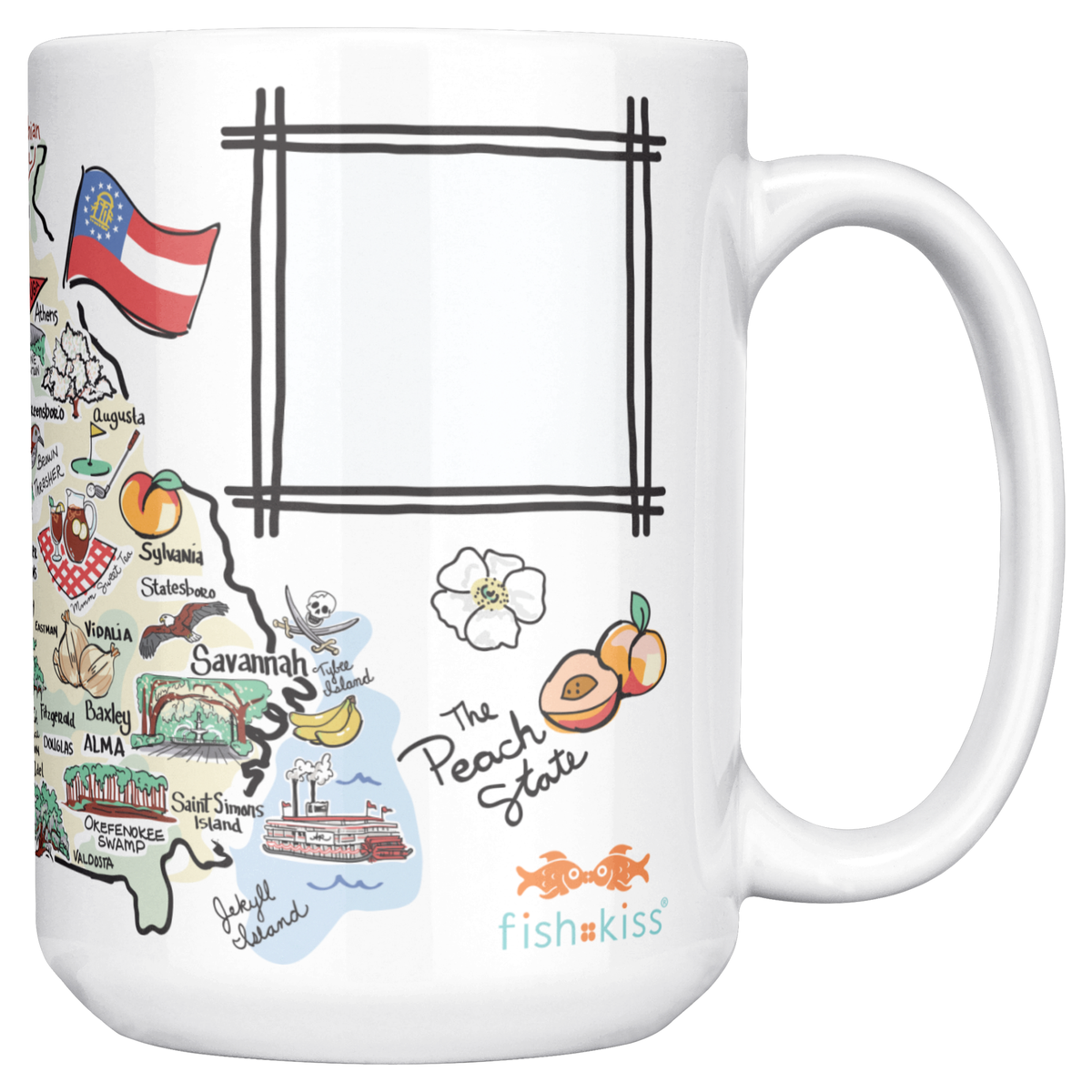 Georgia 15oz White Mug
