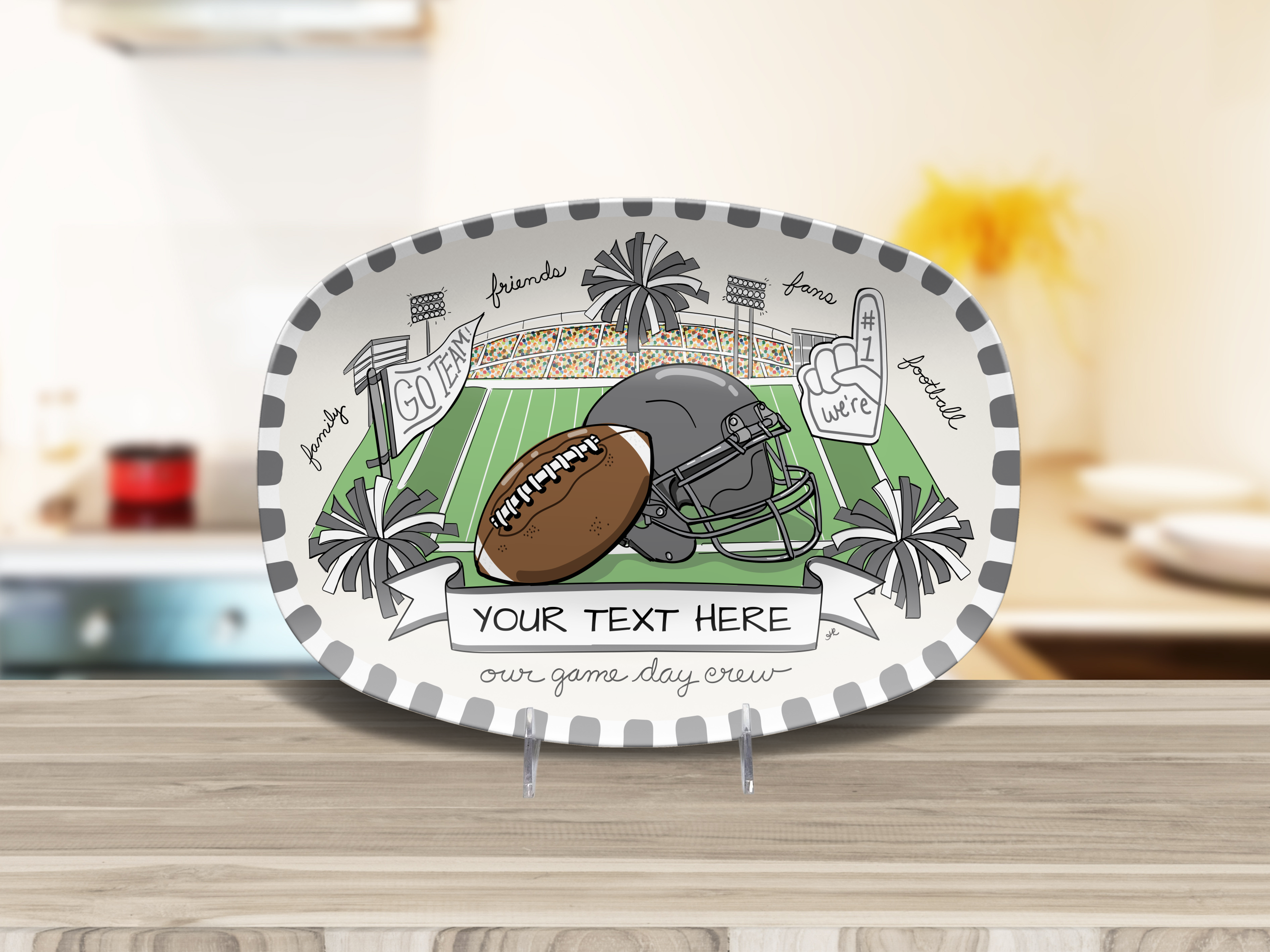 Our Game Day Crew - Grey/Silver