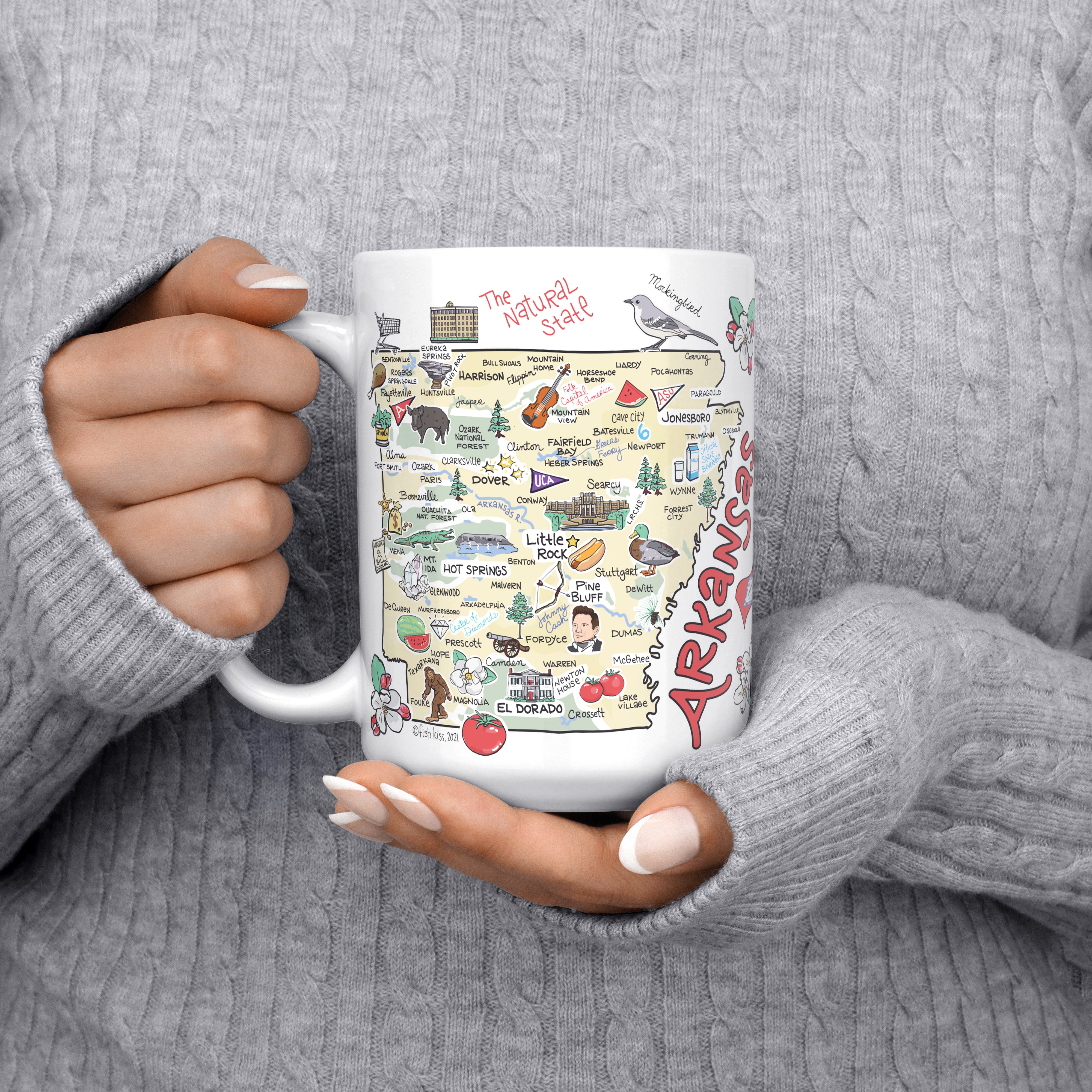 Arkansas Map Mug