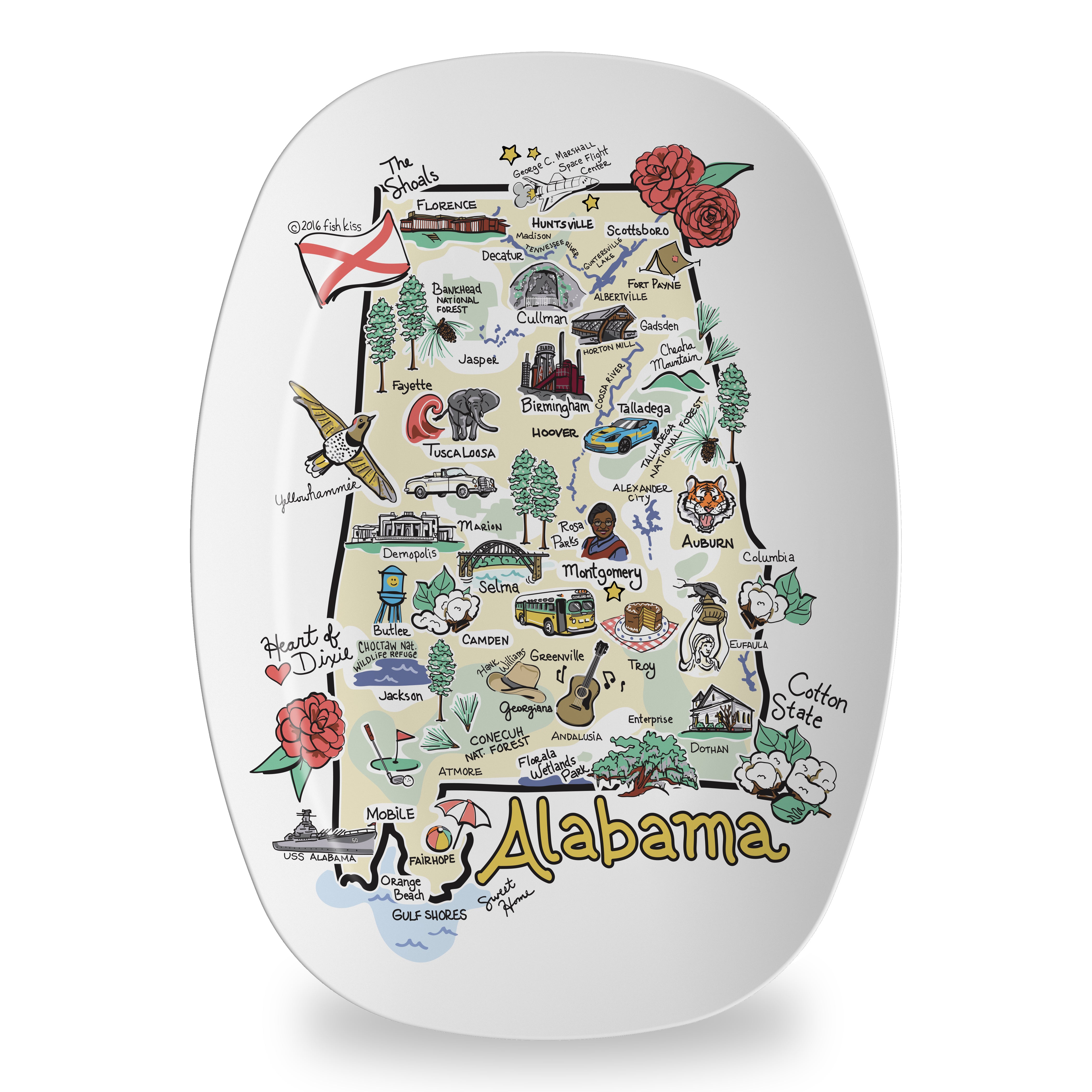 State Map Platter