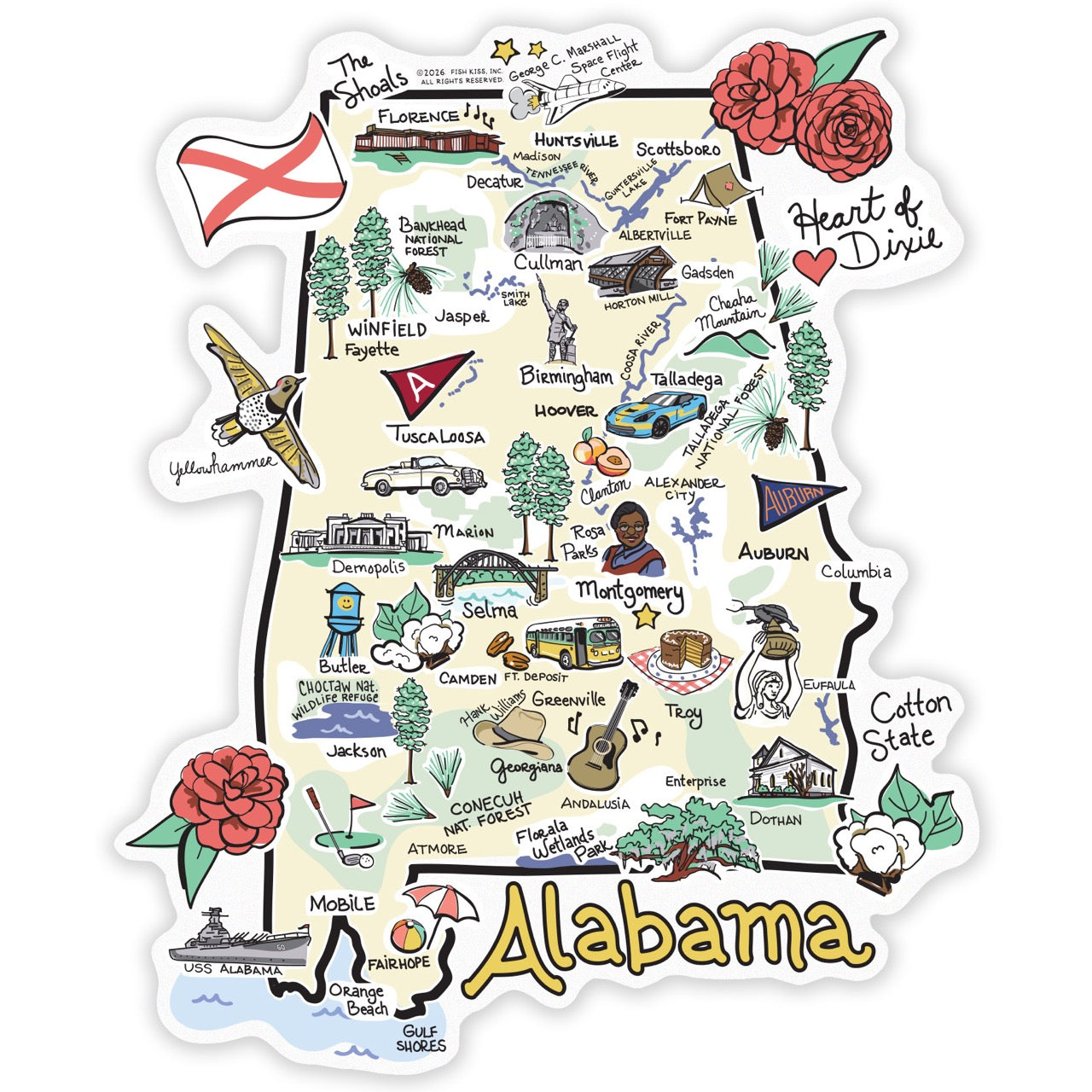 State Map Sticker
