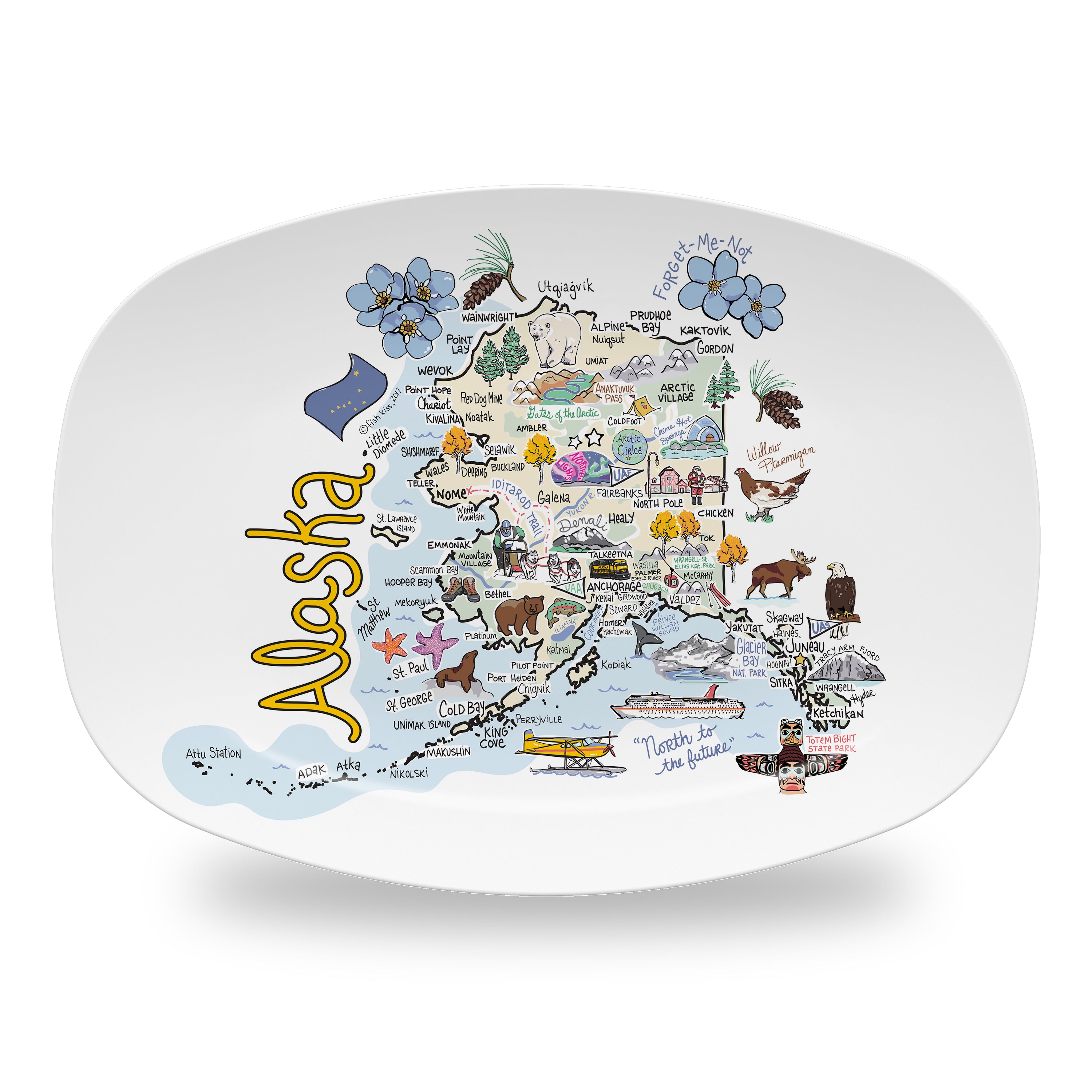 State Map Platter