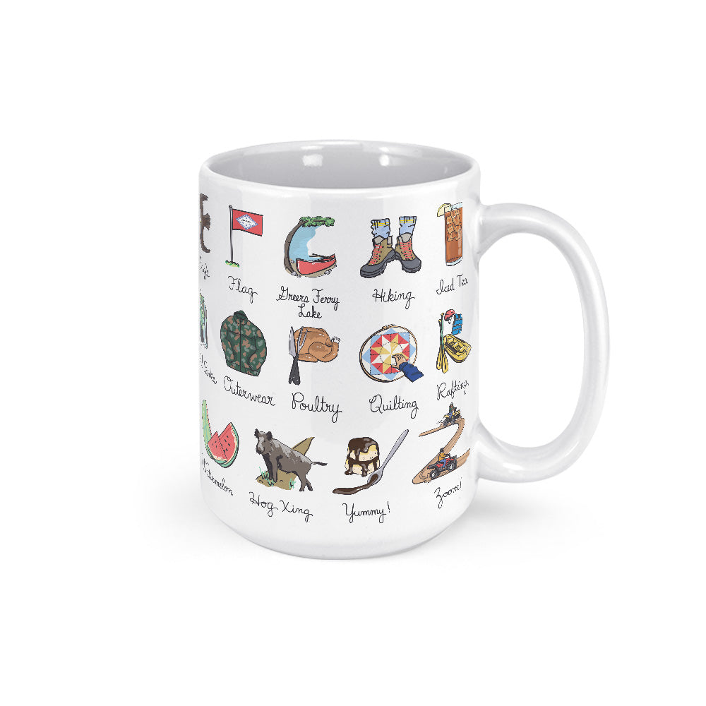 Arkansas Alphabet Mug