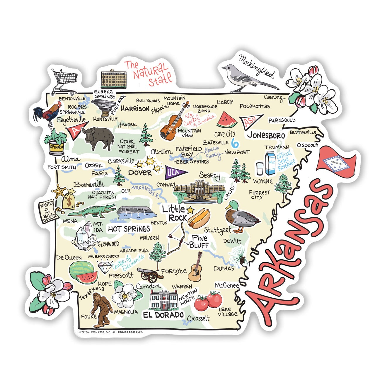 State Map Sticker