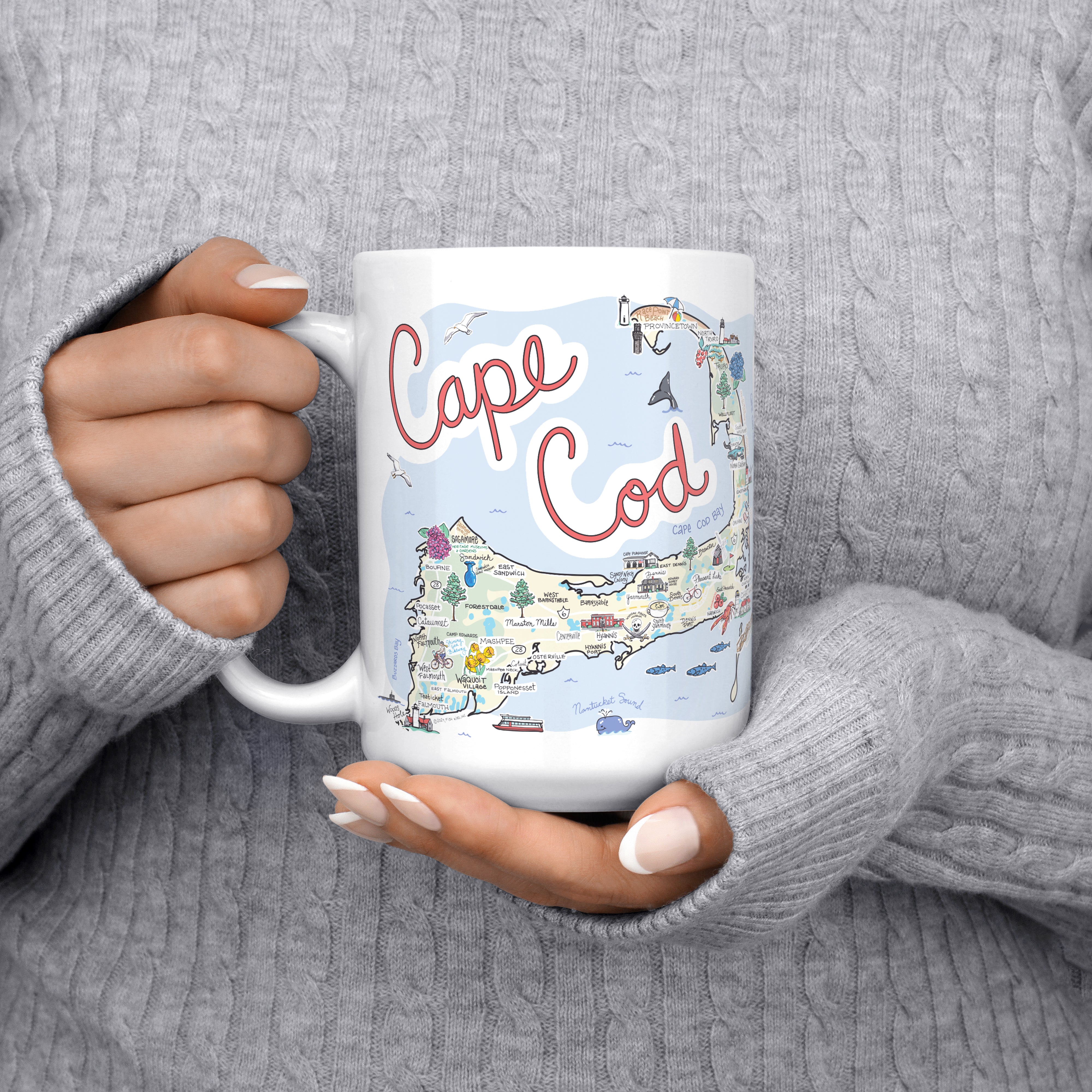 Cape Cod Map Mug