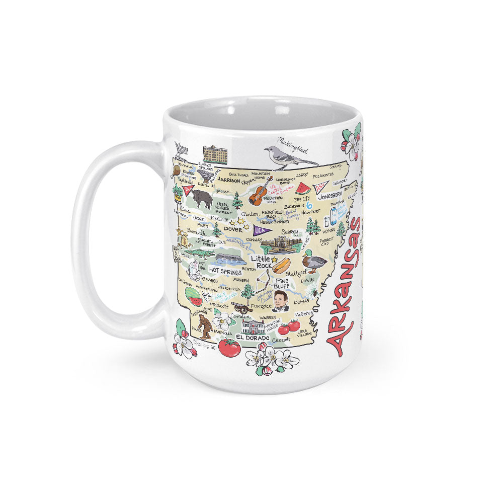 Arkansas Map Mug
