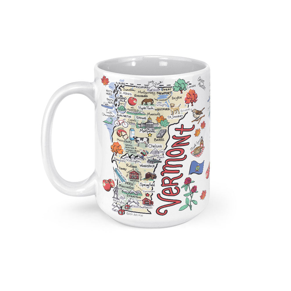 Fish-Kiss Map Mug