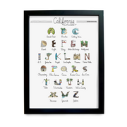 California Alphabet Art