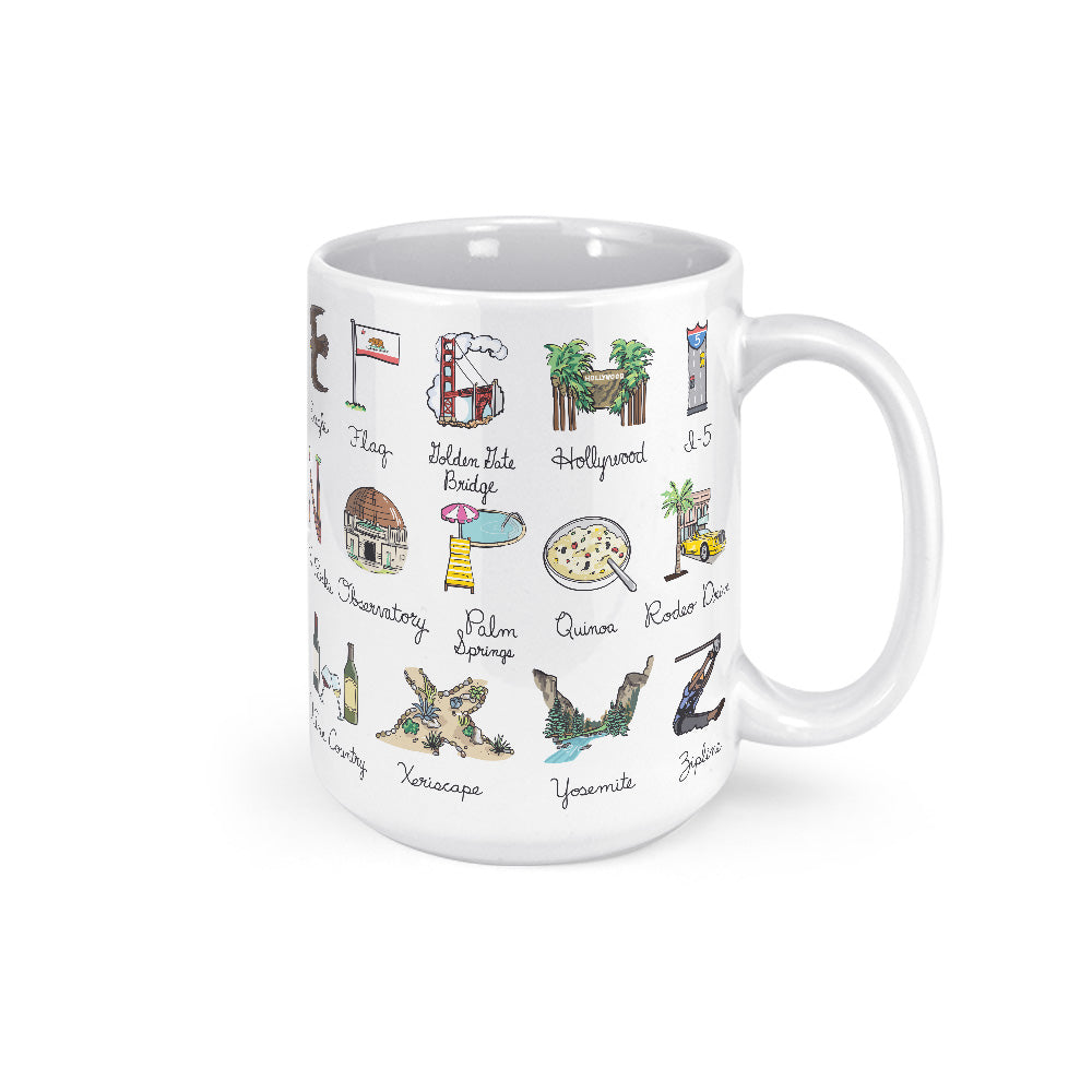 California Alphabet Mug