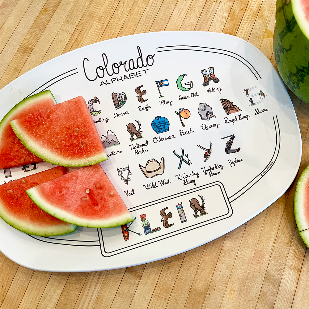 Custom Alphabet Platter - States