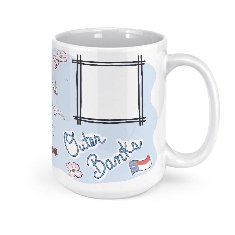Custom Outer Banks Map Mug
